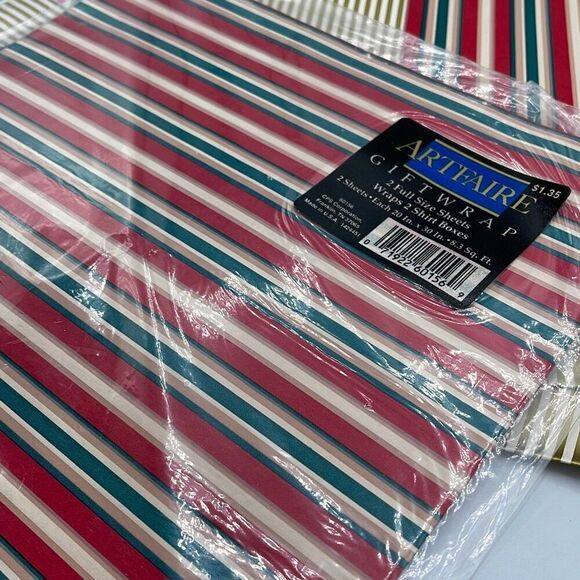 NWT Artfaire Vintage wrapping paper floral and patterns. 8 new in packages. - Picture 2 of 10